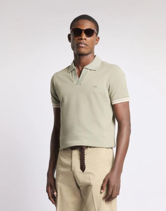 26SS 페이 폴로 티셔츠 NPMB252141STDWV618 Neutrals - FAY