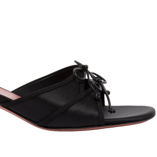26SS 아미나 무아디 뮬/슬리퍼 ELEONORASLIPPER45BLACK - AMINA MUADDI