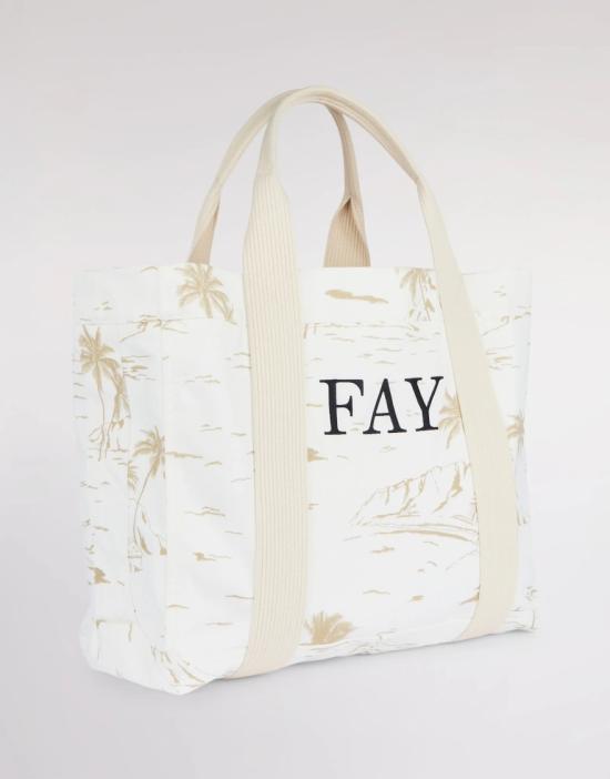 26SS 페이 토트백 N7MF9521520ZGAB003 White - FAY