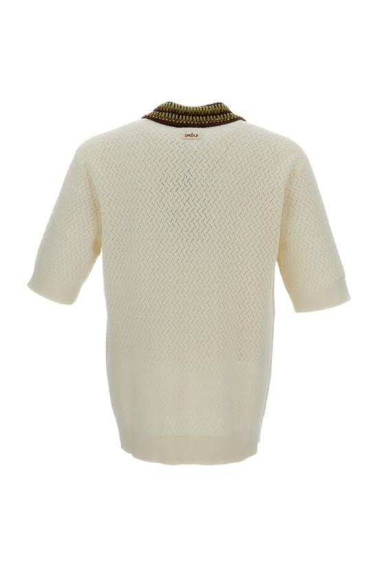 26SS 드롤드무슈 폴로 티셔츠 KPO206CO292OW White - DROLE DE MONSIEUR