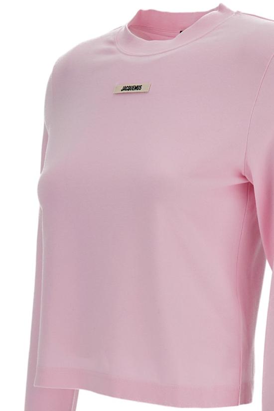 26SS 자크뮈스 긴팔 티셔츠 TSW00155AJ00124431 Pink - JACQUEMUS