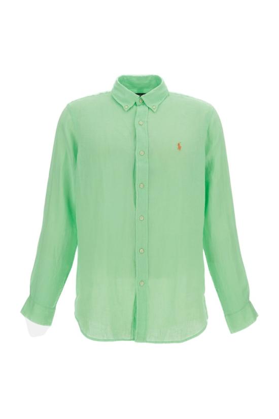 26SS 폴로 랄프로렌 긴팔 셔츠 710966294512CRUISELIME Green