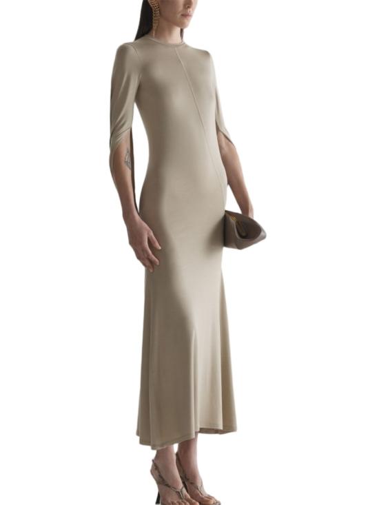 26SS 뮈글러 롱 원피스 26S1RO 18493012 7322 Brown - MUGLER