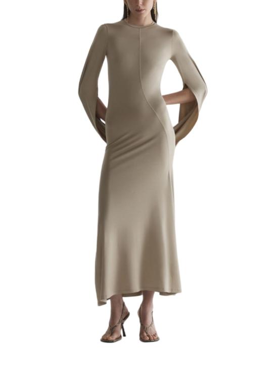 26SS 뮈글러 롱 원피스 26S1RO 18493012 7322 Brown