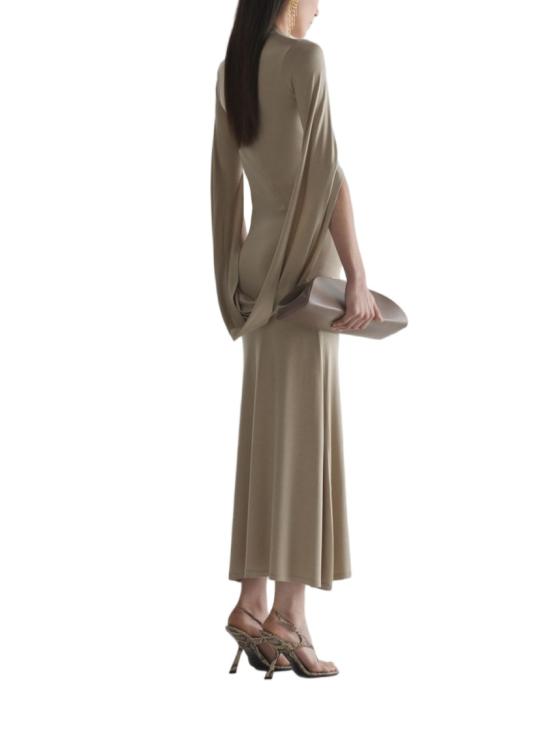 26SS 뮈글러 롱 원피스 26S1RO 18493012 7322 Brown - MUGLER