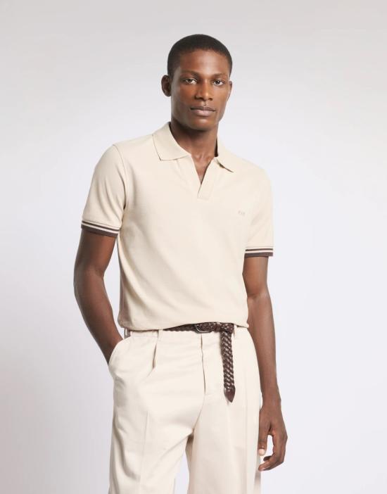 26SS 페이 폴로 티셔츠 NPMB252141STDWC002 Neutrals - FAY