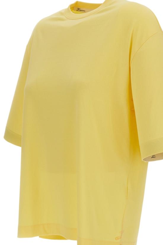 26SS 자크뮈스 반팔 티셔츠 TSW00588AJ00254210 Yellow - JACQUEMUS