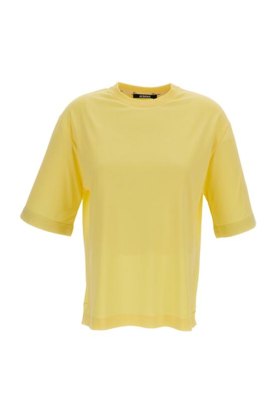 26SS 자크뮈스 반팔 티셔츠 TSW00588AJ00254210 Yellow