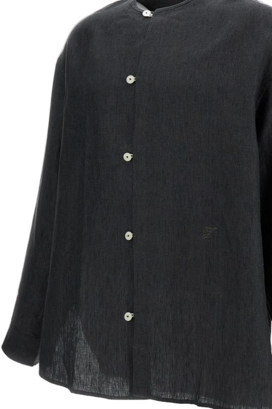 26SS 자크뮈스 긴팔 셔츠 SHM00615AW00810970 Grey - JACQUEMUS