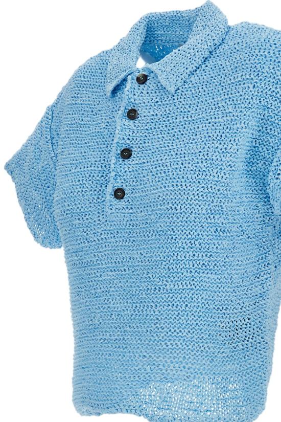 26SS 하이쿠레 폴로 티셔츠 HEW07105MC064PXT0171 Blue - HAIKURE