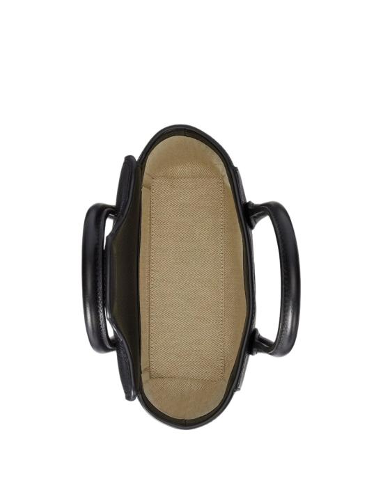 26SS 랄프 로렌 태너 페블 레더 스몰 사첼 토트백 431969349002 Black - RALPH LAUREN