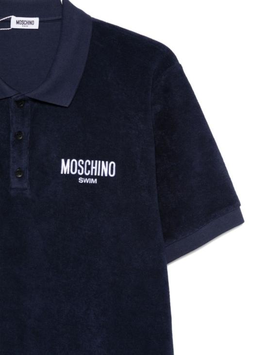 26SS 모스키노 폴로 티셔츠 A1602 9426 0510 Blue - MOSCHINO