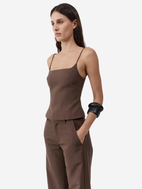  세인트아그니 캐미솔 세인트 아그니 실크 캔버스  머드 - ST.AGNI