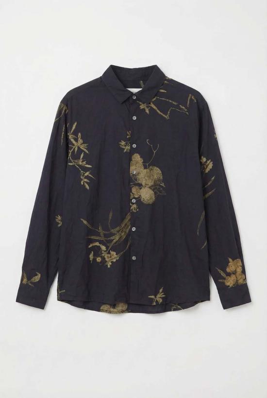  파드칼레 블라우스 Pas De Calais Japonism 네이비 플로럴