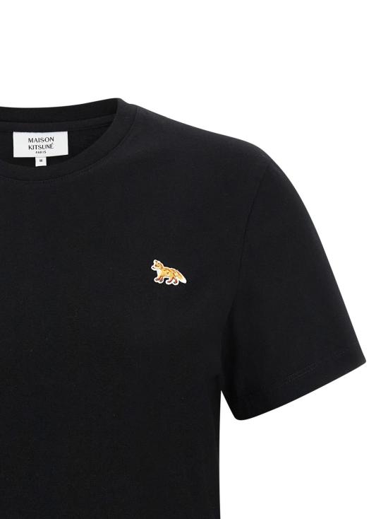  메종키츠네 반팔 티셔츠 메종 키츠네 베이비 폭스 티셔츠 블랙 - MAISON KITSUNE