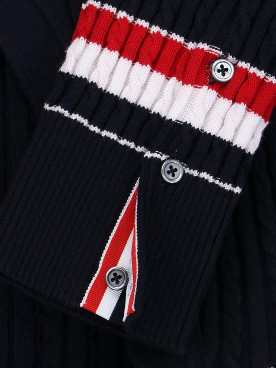  톰브라운 가디건 MKC640A Y3014 415 Blue - THOM BROWNE