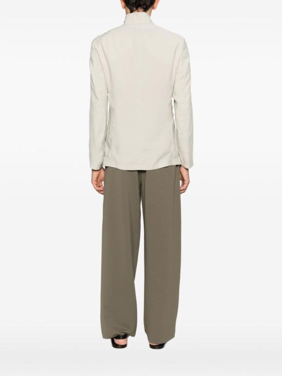  엠포리오 아르마니 수트 자켓 싱글 브레스트 블레이저 재킷 베이지 - EMPORIO ARMANI