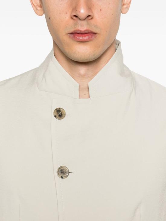  엠포리오 아르마니 수트 자켓 싱글 브레스트 블레이저 재킷 베이지 - EMPORIO ARMANI