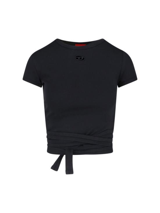 26SS 디젤 반팔 티셔츠 A21197 0EJAI 9XX Black