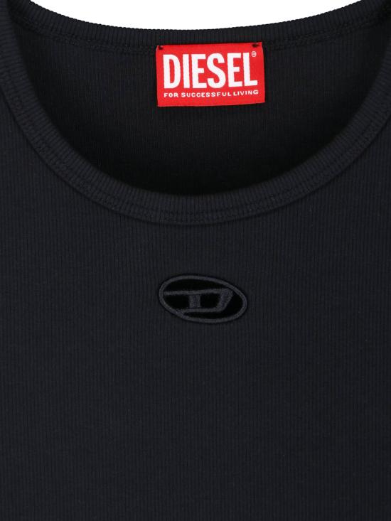 26SS 디젤 반팔 티셔츠 A21197 0EJAI 9XX Black - DIESEL