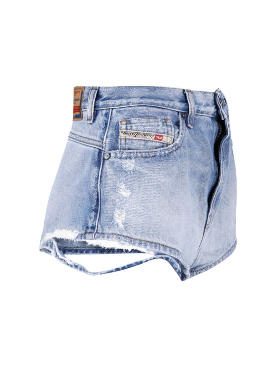 26SS 디젤 데님 숏팬츠 A03557 007DM 01 Blue - DIESEL
