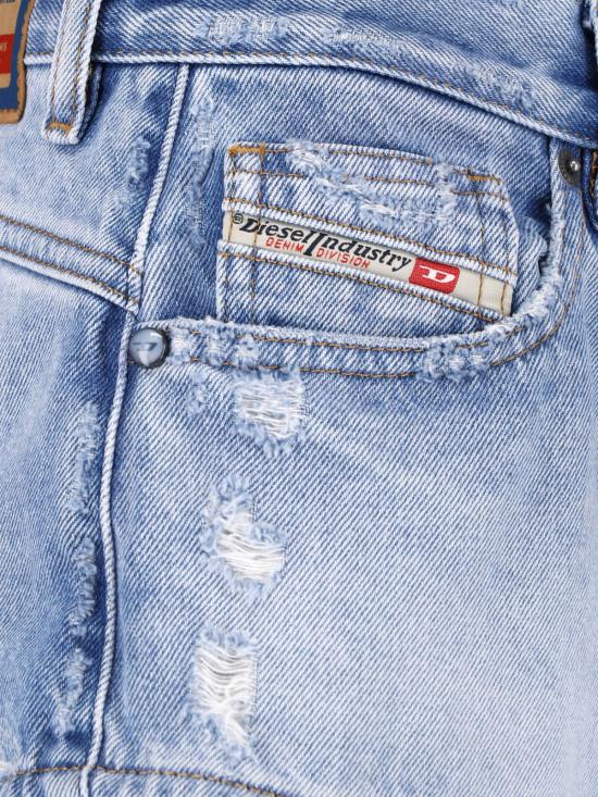 26SS 디젤 데님 숏팬츠 A03557 007DM 01 Blue - DIESEL