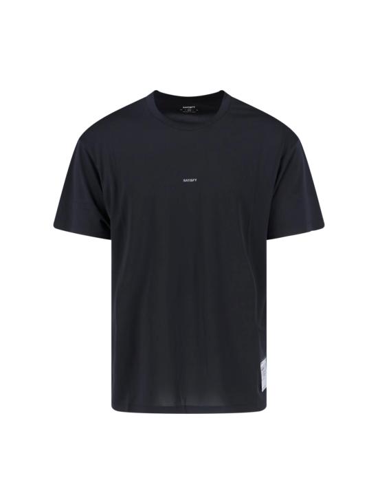 26SS 새티스파이 반팔 티셔츠 11000 00001 Black