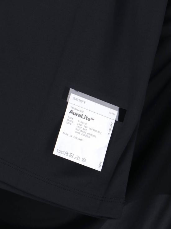 26SS 새티스파이 반팔 티셔츠 11000 00001 Black - SATISFY