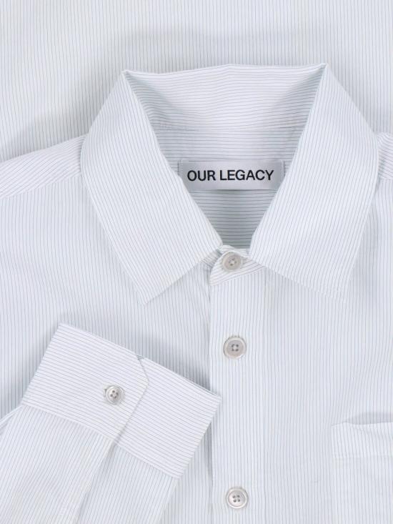 26SS 아워레가시 긴팔 셔츠 M2262VML MIDNIGHT LINE STRIPE MODALUX White - OUR LEGACY