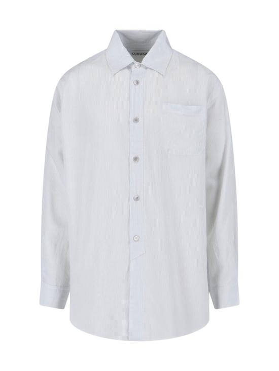 26SS 아워레가시 긴팔 셔츠 M2262VML MIDNIGHT LINE STRIPE MODALUX White