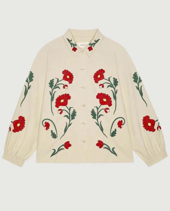  더 그레이트 자켓 . 웨스턴 자수 코모도어 재킷 크림