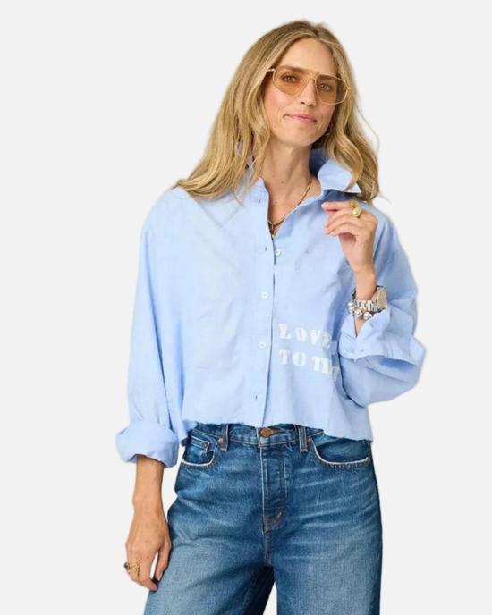  케리 로센탈 셔츠 케리 로젠탈 티아 러브 라이즈 셔츠