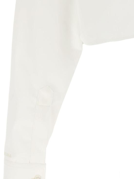  발렌시아가 탑 크롭 셔츠 화이트 - BALENCIAGA