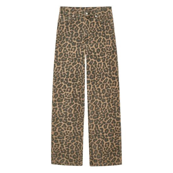 26SS 애니빙 스트레이트 팬츠 A0611765 MTL59 LEOPARD