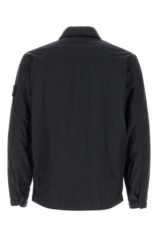 26SS 스톤 아일랜드 크링클 랩스 NY 레귤러핏 포켓 패딩 오버셔츠 L1S151200002S0A23 V0020 Blue - STONE ISLAND