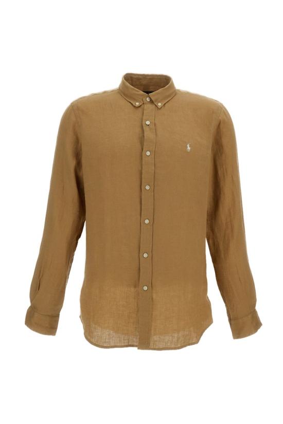 26SS 폴로 랄프로렌 긴팔 셔츠 710968915502CAFETAN Brown