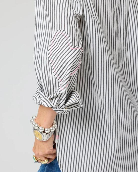  케리 로센탈 셔츠 케리 로젠탈 미아 스트라이프 셔츠 - KERRI ROSENTHAL