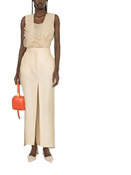  랑방 롱 스커트 RWST00014496E2307 WHITE - LANVIN