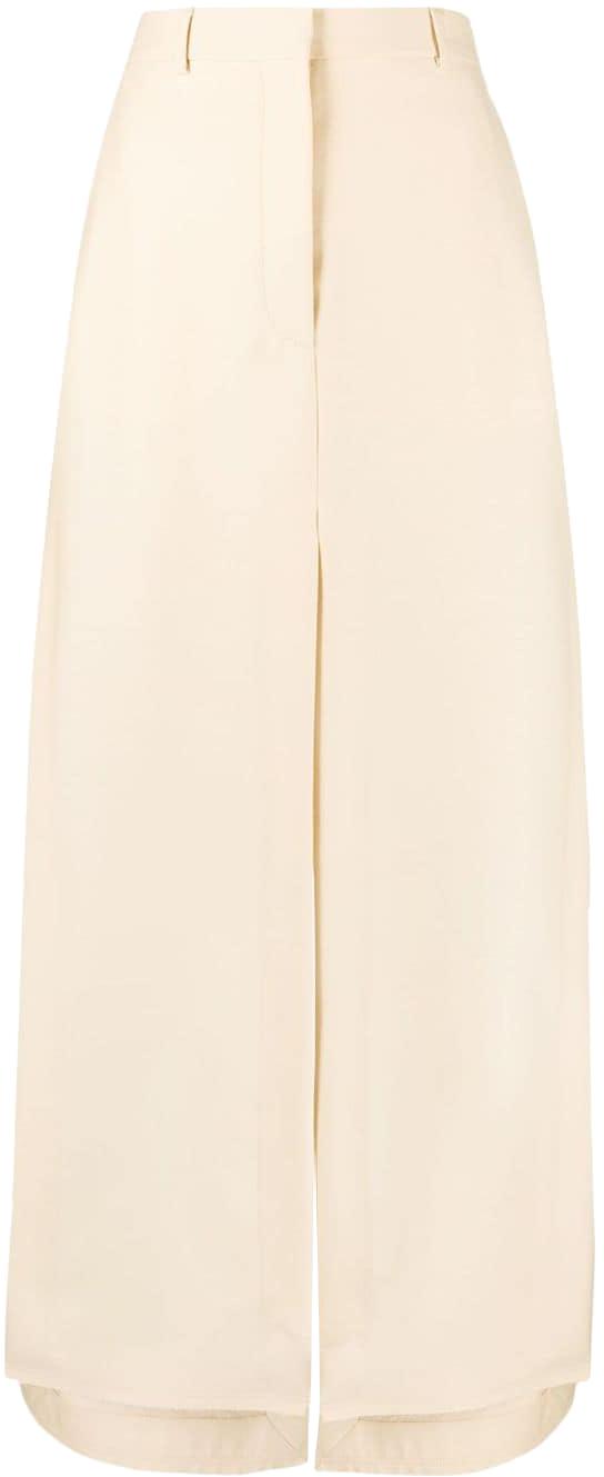  랑방 롱 스커트 RWST00014496E2307 WHITE