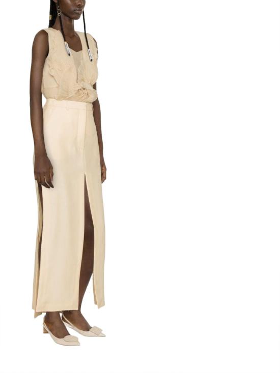  랑방 롱 스커트 RWST00014496E2307 WHITE - LANVIN