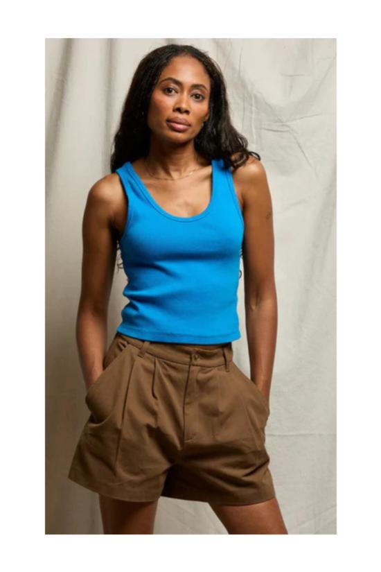  퍼펙트 화이트 티 민소매 티셔츠 블론디 탱크 - PERFECT WHITE TEE