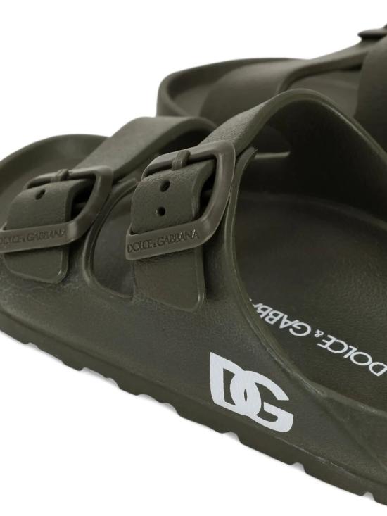 26SS [키즈] 돌체앤가바나 플립플랍 DD0324 A5103 8X070 VERDE MILITARE - DOLCE & GABBANA