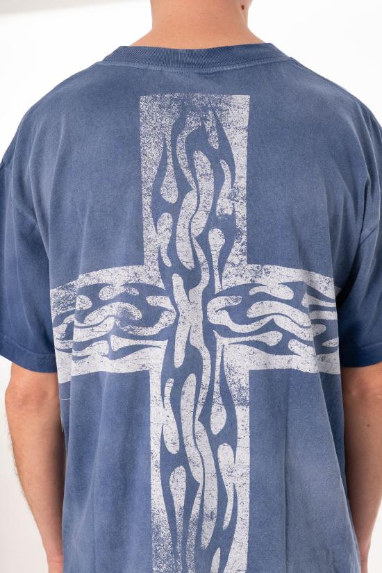 26SS 헬스타 반팔 티셔츠 HSSTTEE02 BLUE Blu - HELLSTAR