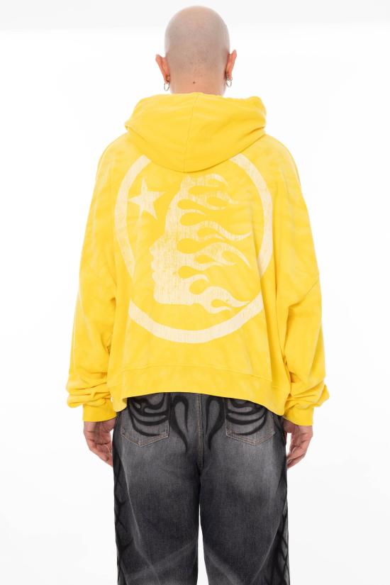 26SS 헬스타 후드 티셔츠 HSPS26HO2 YELLOW Giallo - HELLSTAR