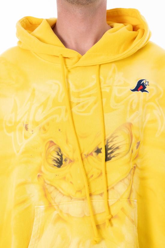 26SS 헬스타 후드 티셔츠 HSPS26HO2 YELLOW Giallo - HELLSTAR