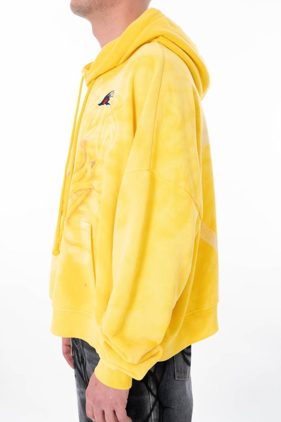 26SS 헬스타 후드 티셔츠 HSPS26HO2 YELLOW Giallo - HELLSTAR