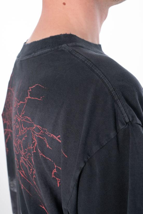 26SS 헬스타 반팔 티셔츠 HSPS26TE3 BLACK - HELLSTAR