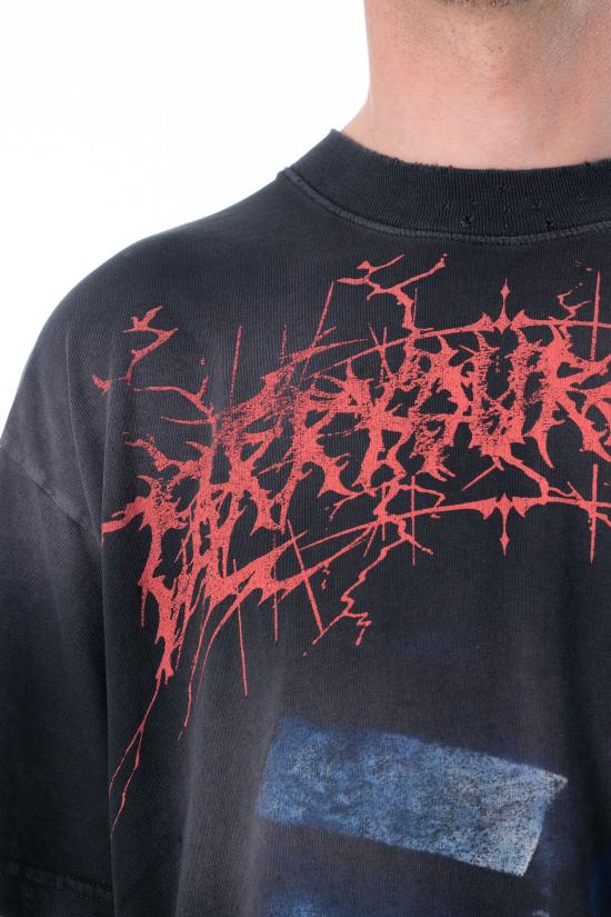 26SS 헬스타 반팔 티셔츠 HSPS26TE3 BLACK - HELLSTAR