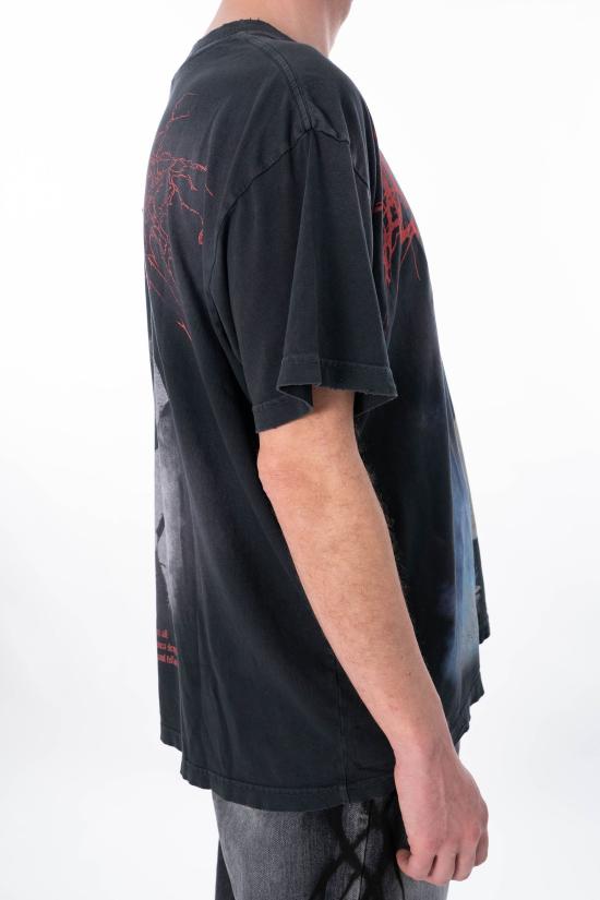 26SS 헬스타 반팔 티셔츠 HSPS26TE3 BLACK - HELLSTAR