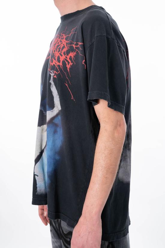 26SS 헬스타 반팔 티셔츠 HSPS26TE3 BLACK - HELLSTAR